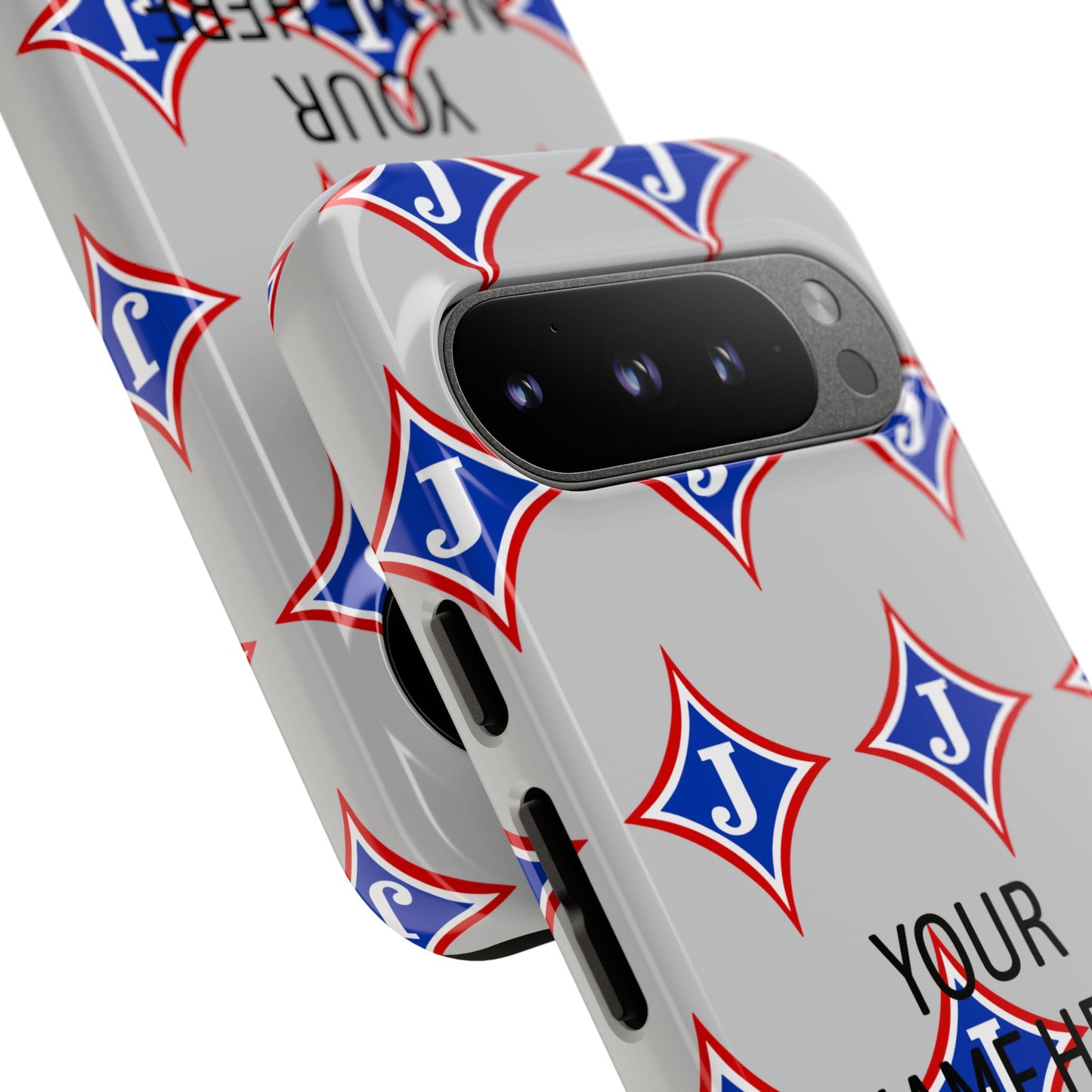 Jefferson J Diamond Personalized Tough Phone Case (Add Your Name)