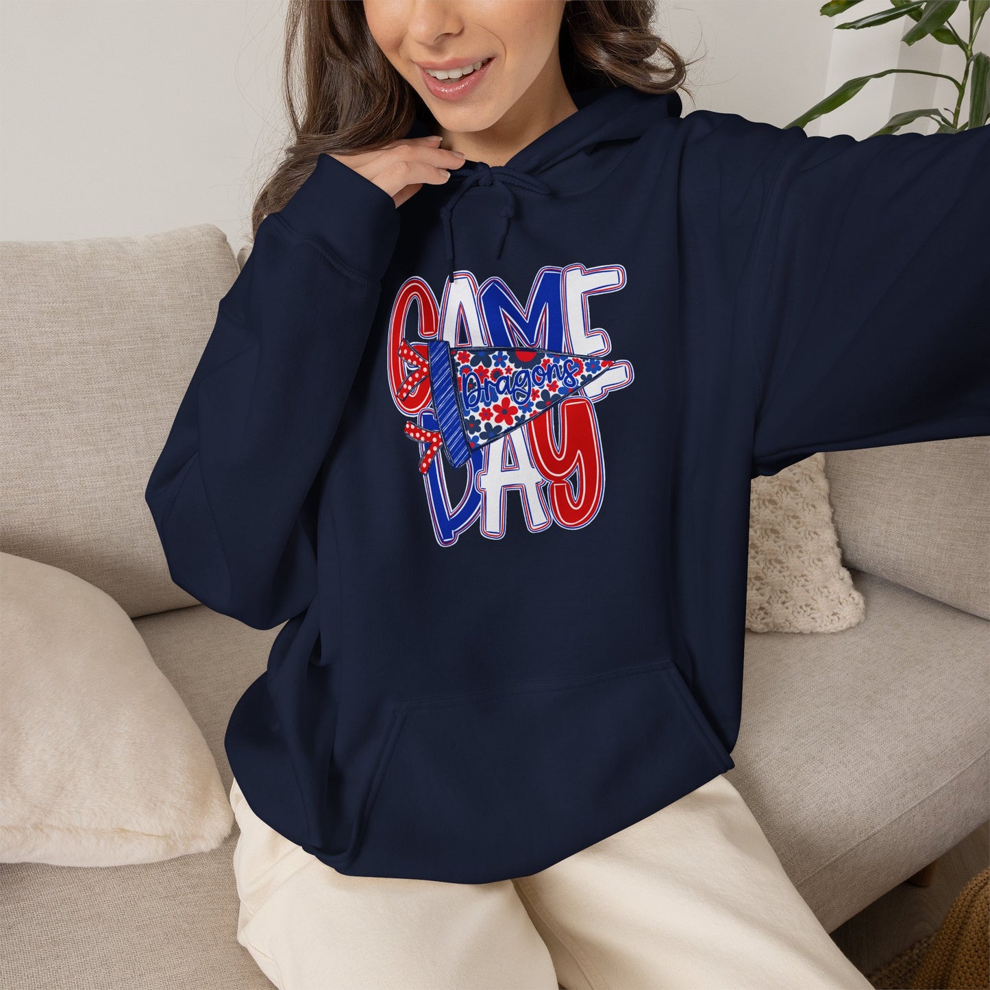 Game Day Dragons Unisex Hoodie (Gildan)