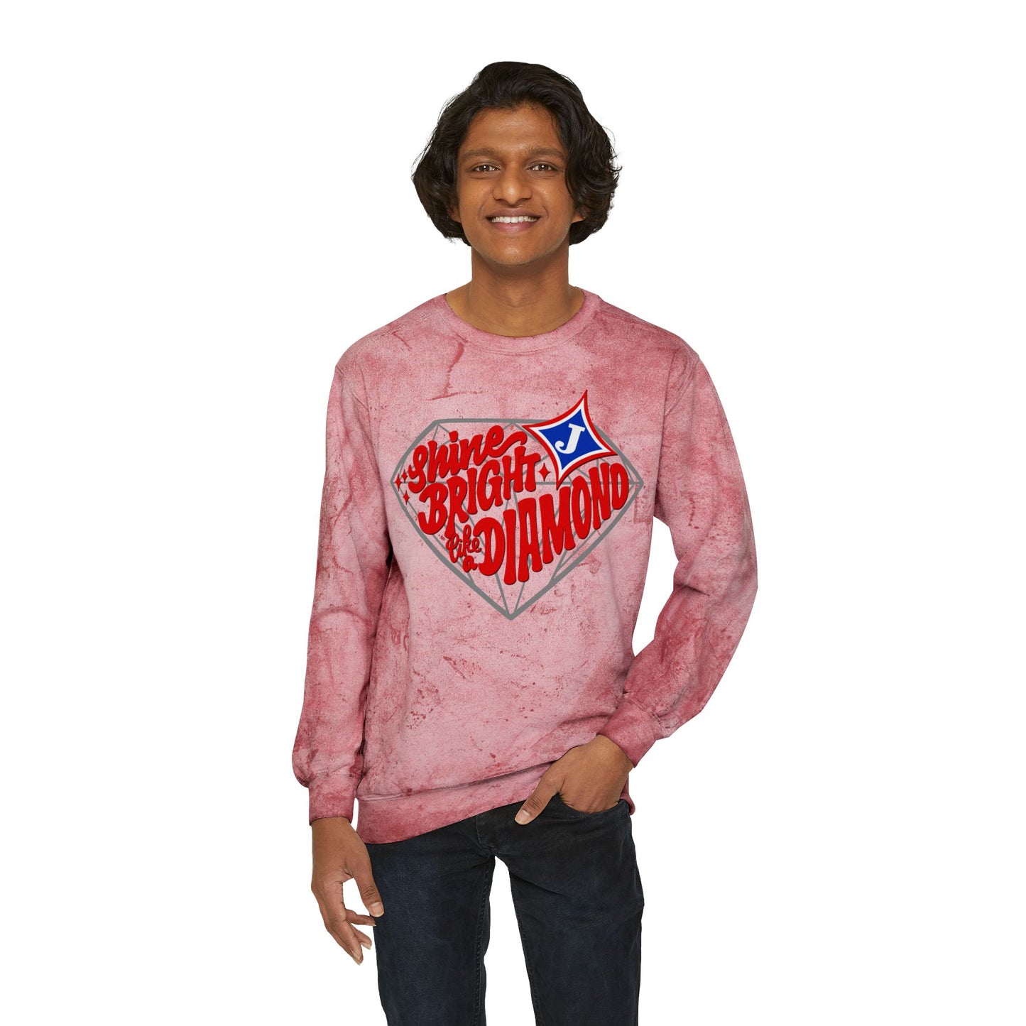Shine Bright Like A Diamond Tie Dye Sweatshirt