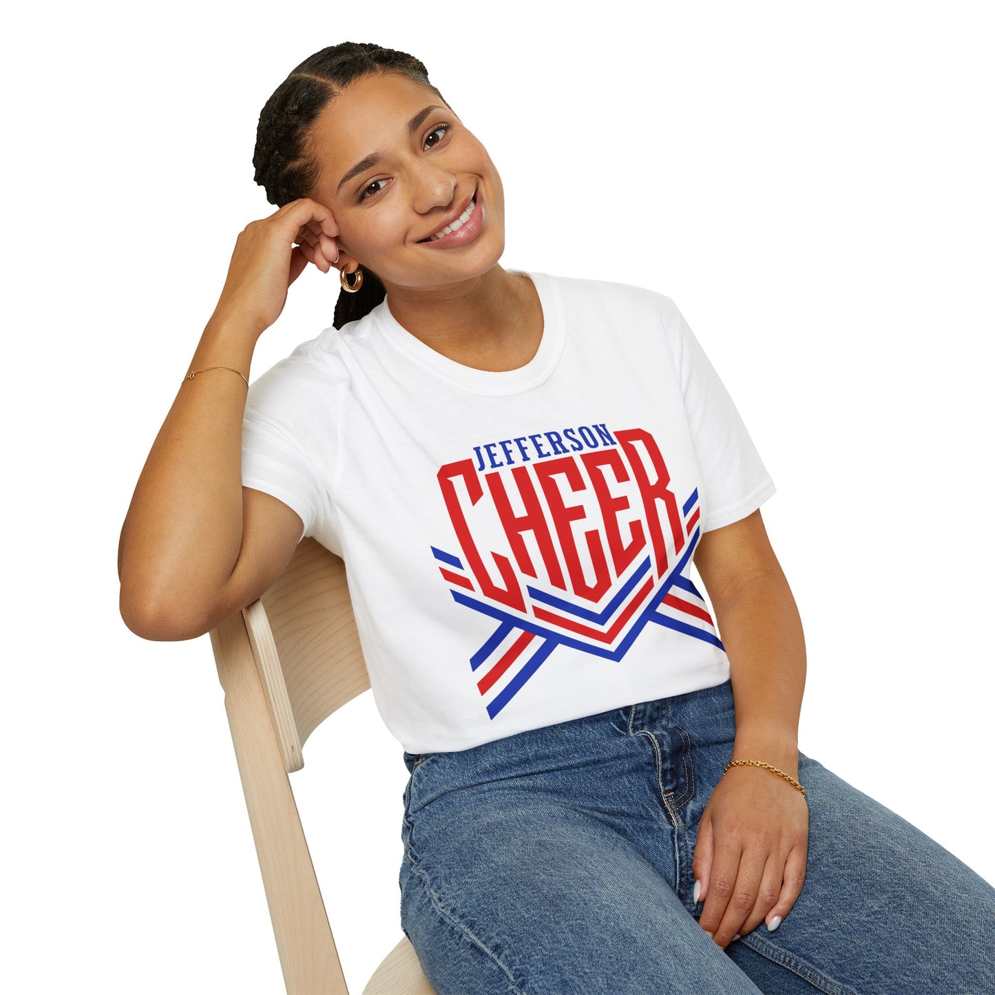 Jefferson Cheer Short Sleeve Tee (Gildan)