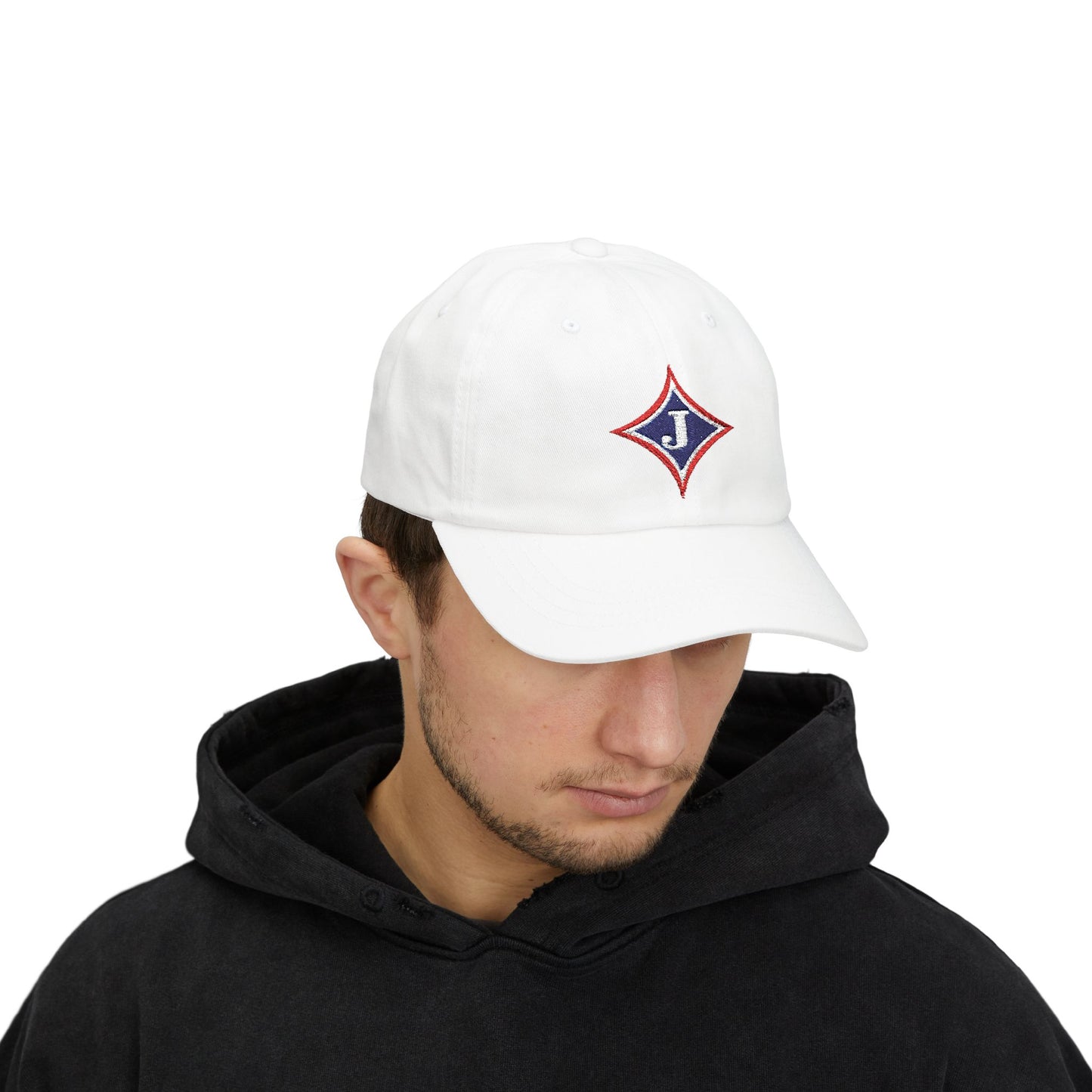 Embroidered Diamond 'J' Classic Dad Cap