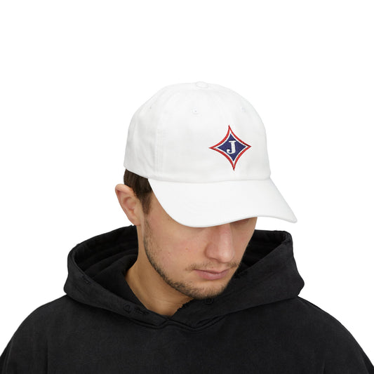 Embroidered Diamond 'J' Classic Dad Cap