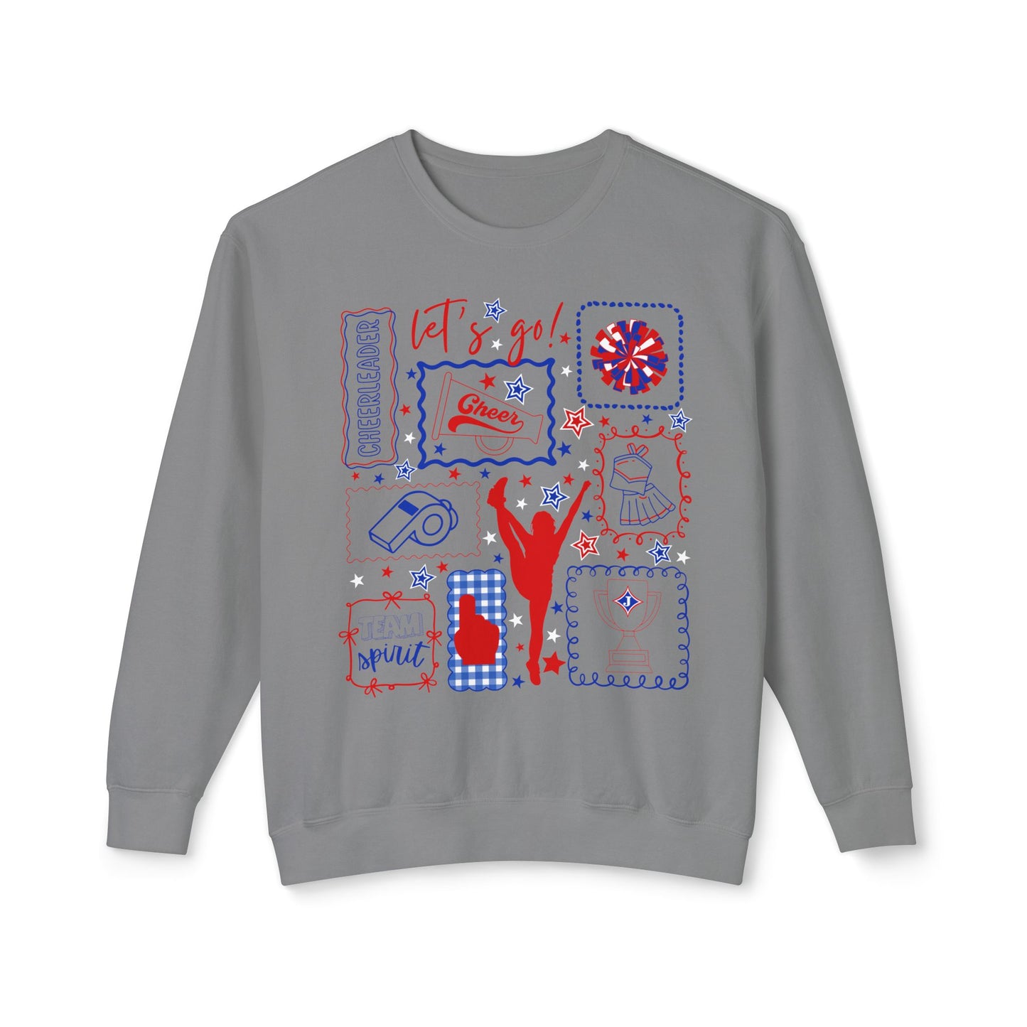Cheer Icon Grid Sweatshirt (Comfort Colors)