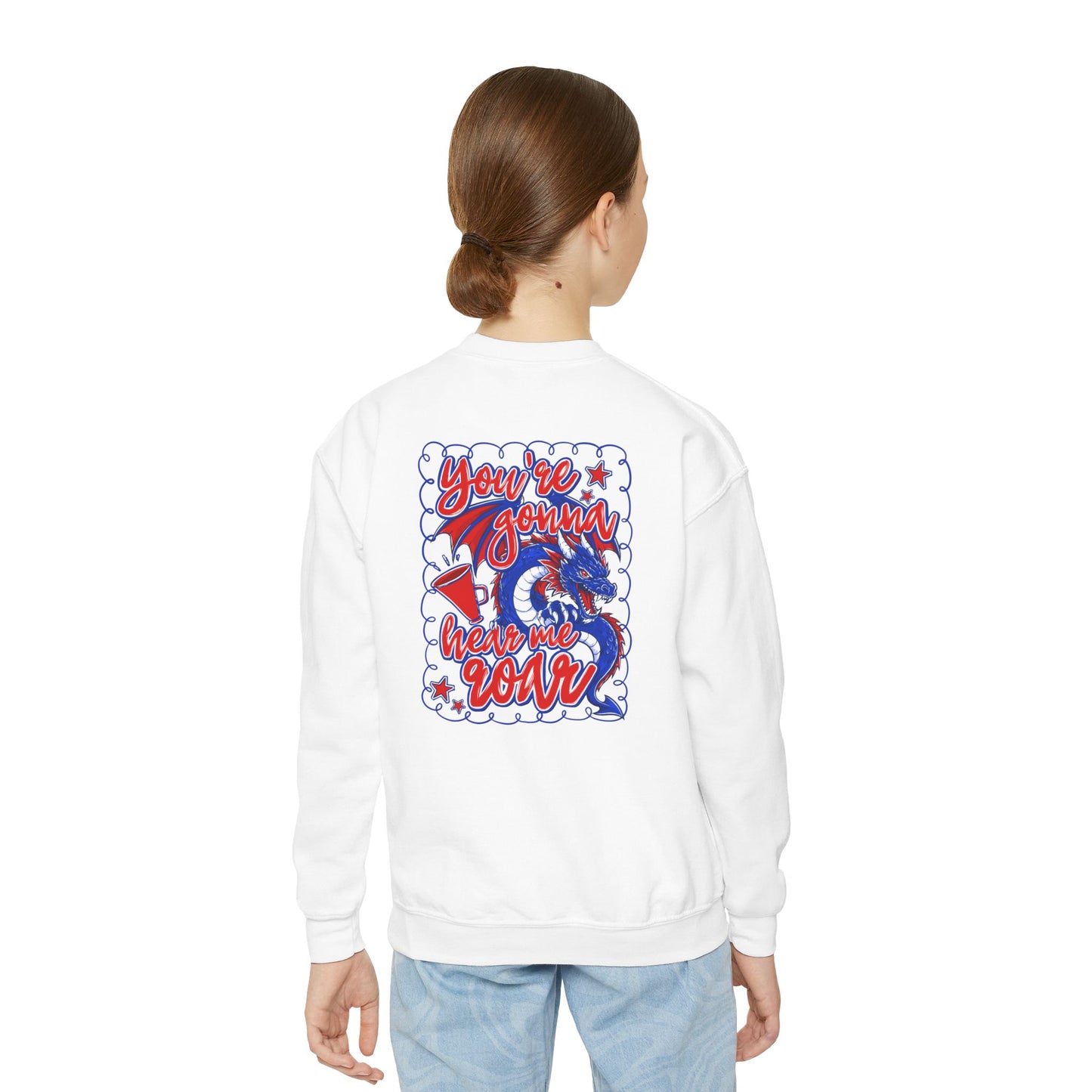 You're Gonna Hear Me Roar Youth Crewneck Sweatshirt