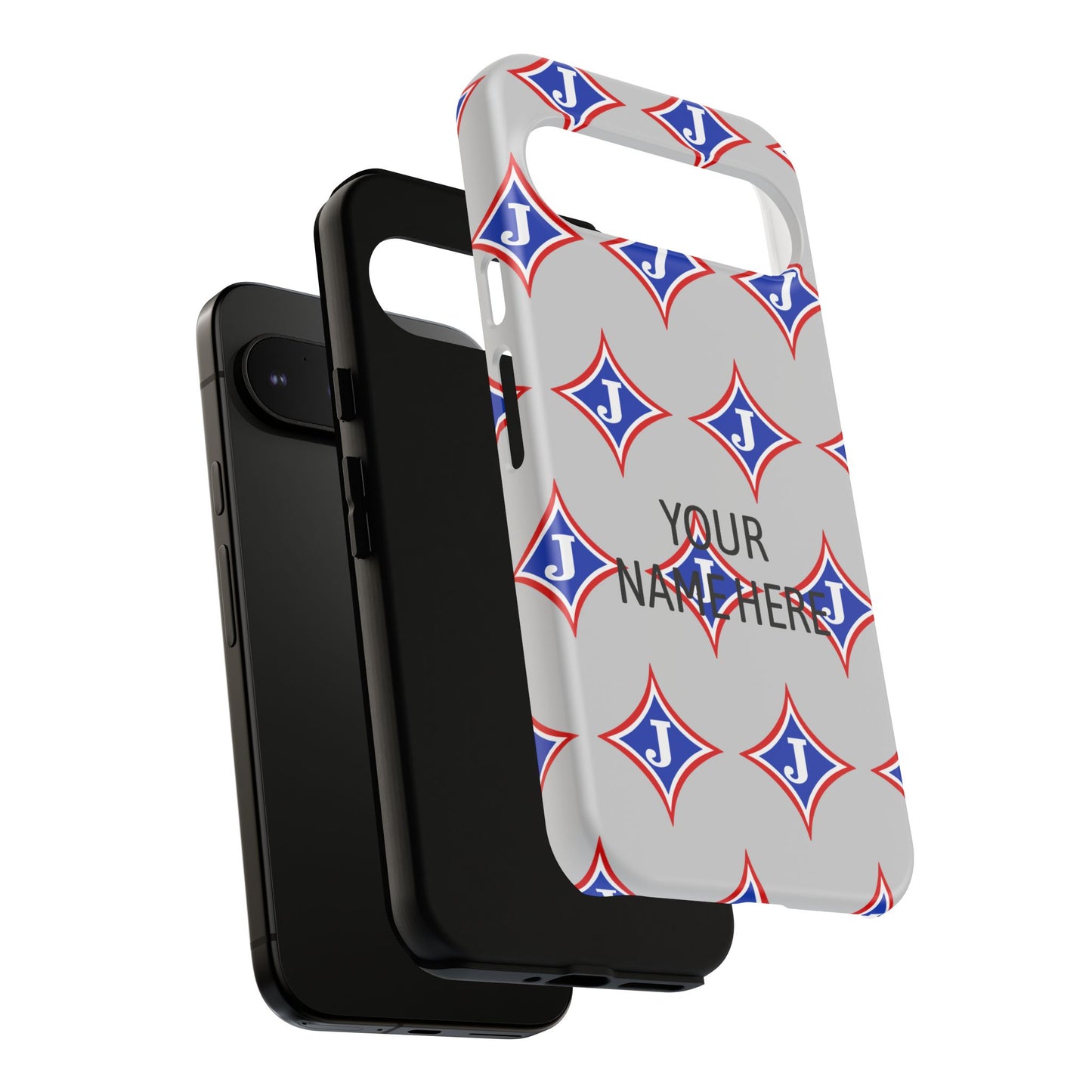 Jefferson J Diamond Personalized Tough Phone Case (Add Your Name)