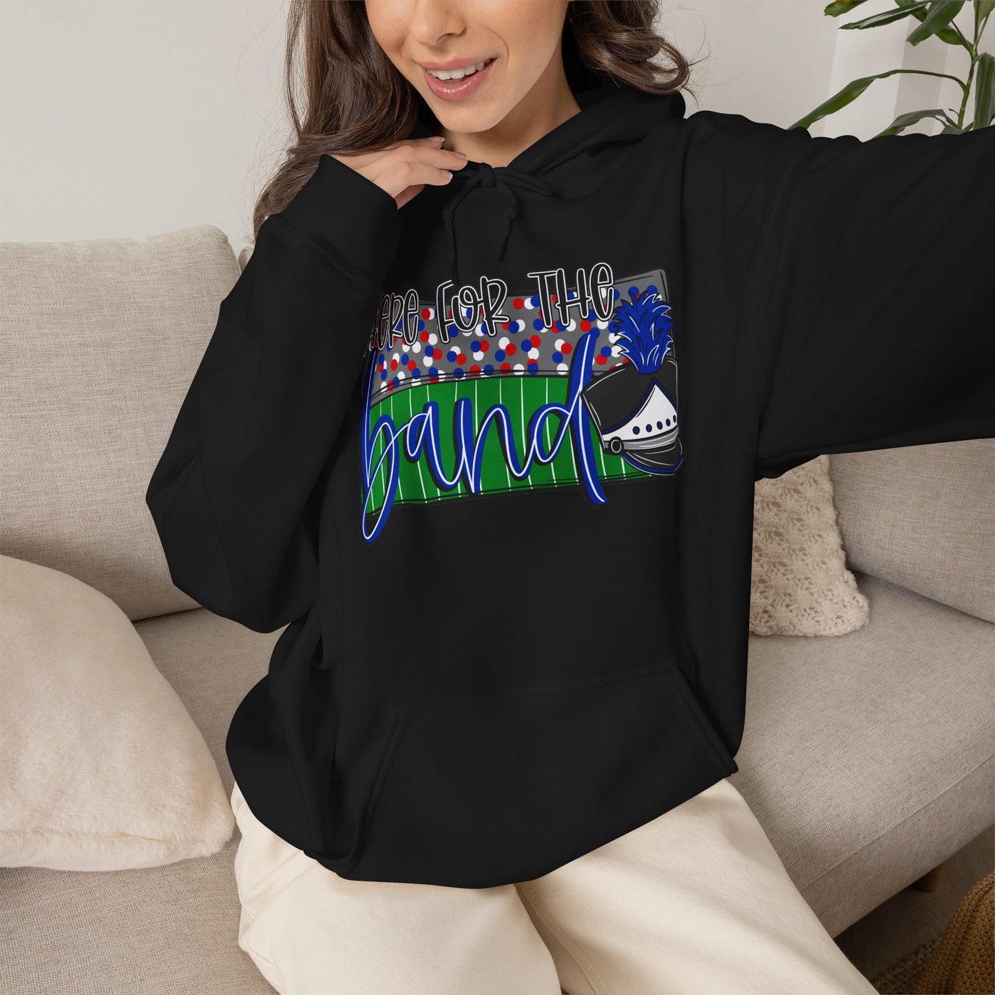 Here For The Band Unisex Hoodie (Gildan)