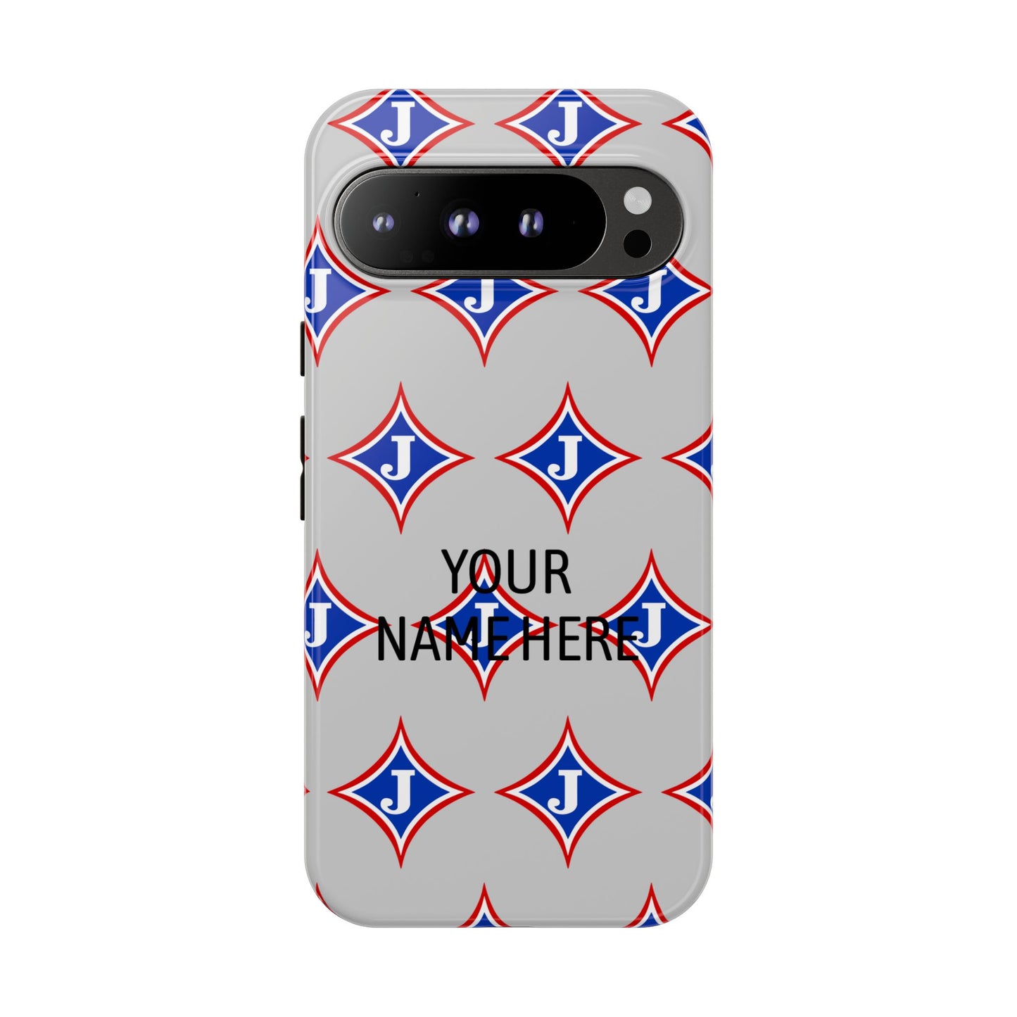 Jefferson J Diamond Personalized Tough Phone Case (Add Your Name)