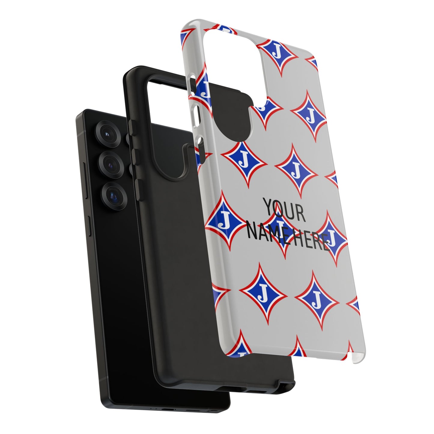 Jefferson J Diamond Personalized Tough Phone Case (Add Your Name)