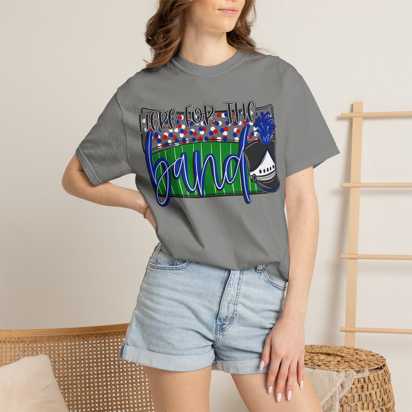 Here For The Band Short Sleeve Tee (Comfort Colors)