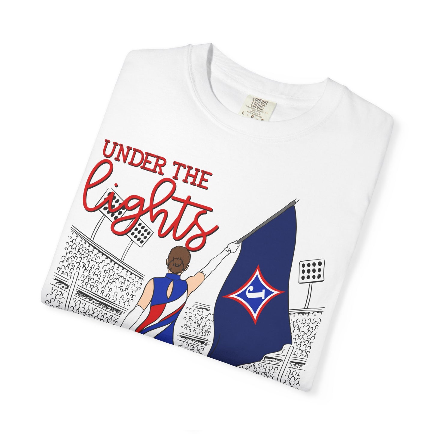 Under The Lights Color Guard Comfort Colors Short Sleeve Tee