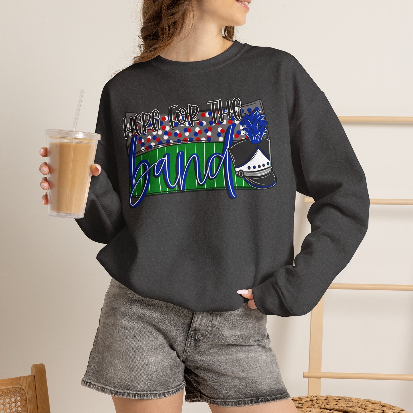 Here For The Band Sweatshirt (Gildan)