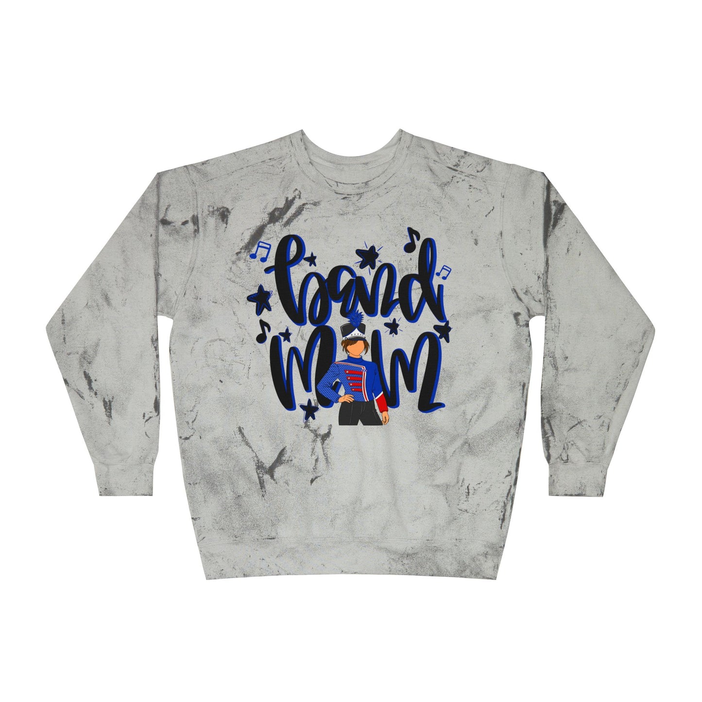 Band Mom Blue Girl Tie Dye Sweatshirt