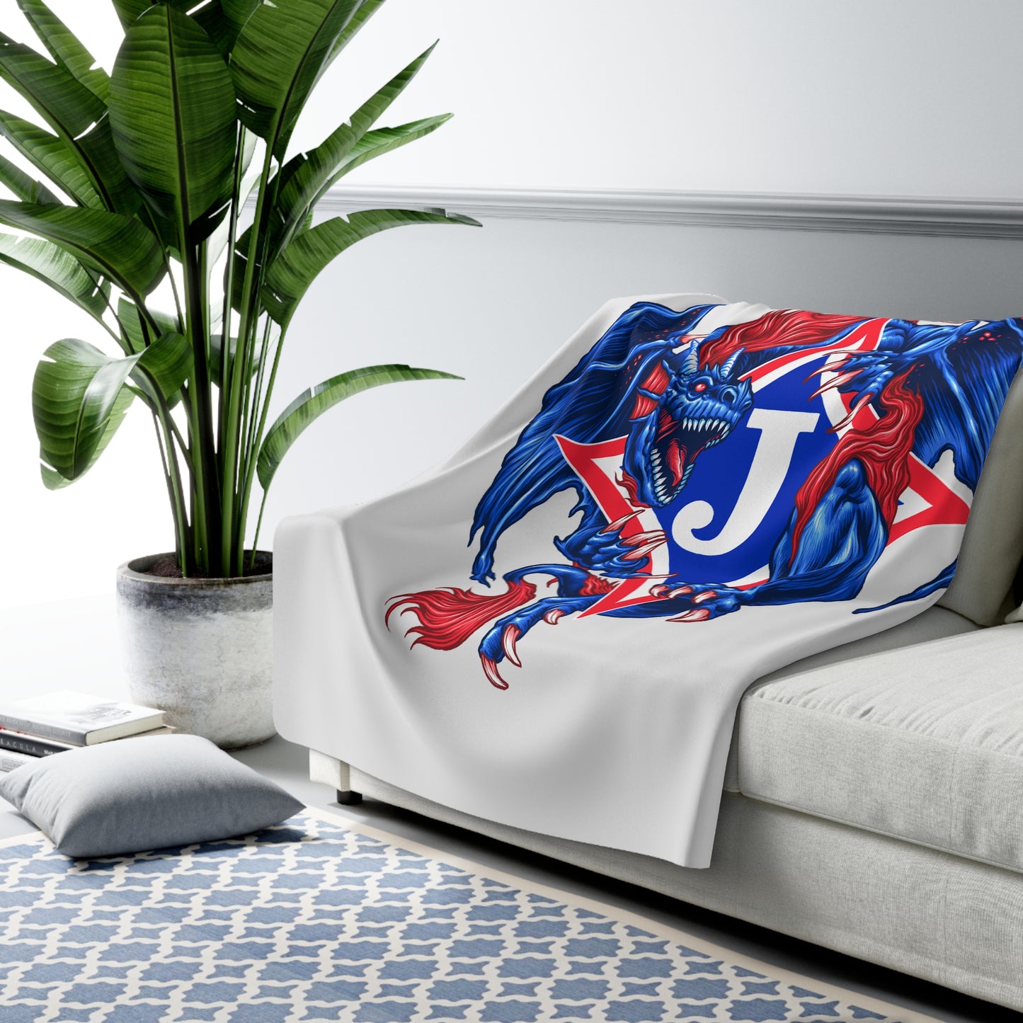 Exclusive Dragon J Sherpa Fleece Blanket