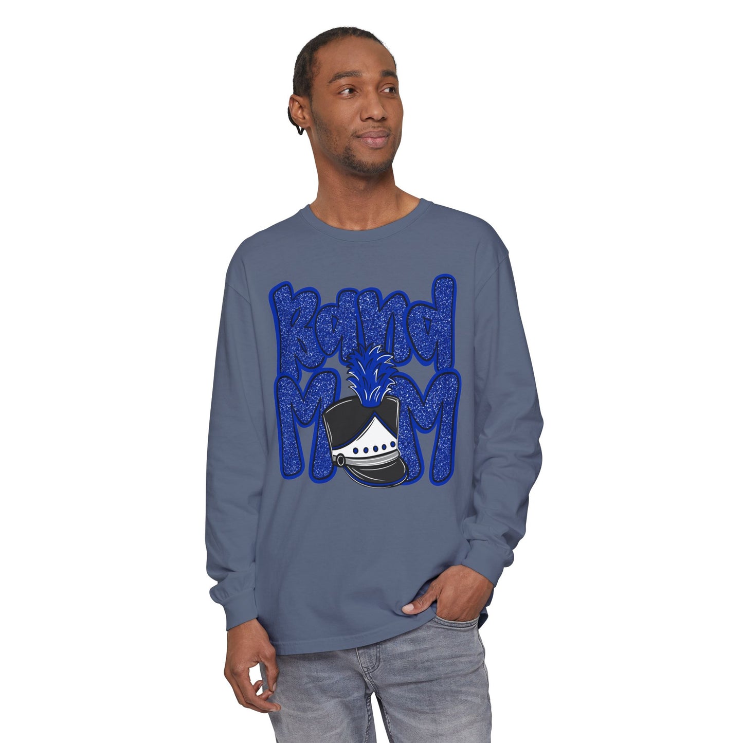 Band Mom Hat Long Sleeve Tee (Comfort Colors)