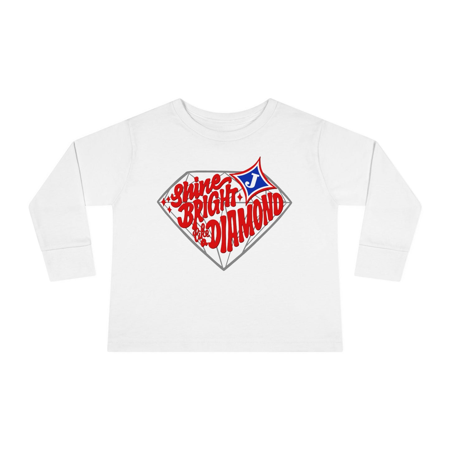 Shine Bright Like A Diamond Toddler Long Sleeve Tee
