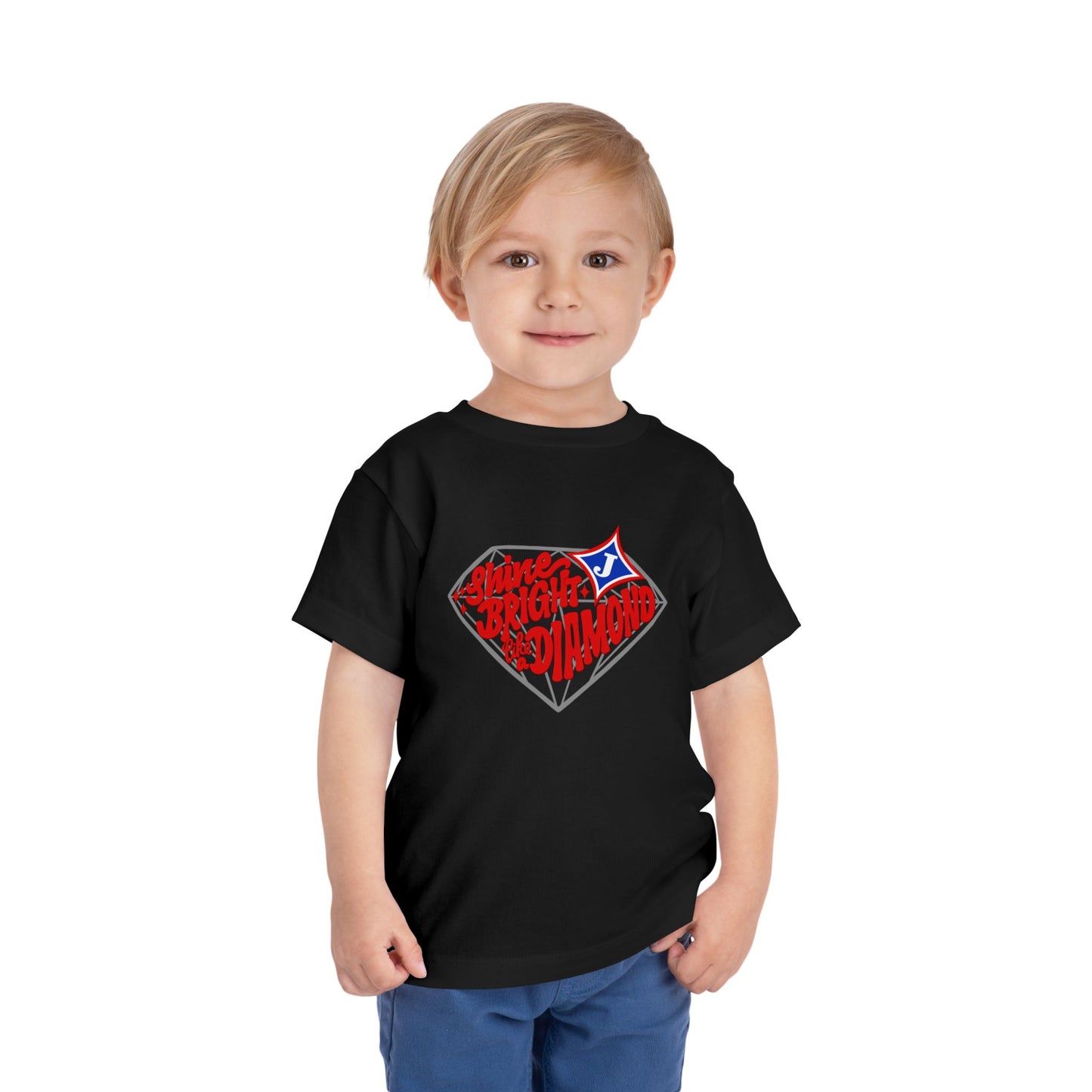 Shine Bright Like A Diamond Toddler Short Sleeve Tee