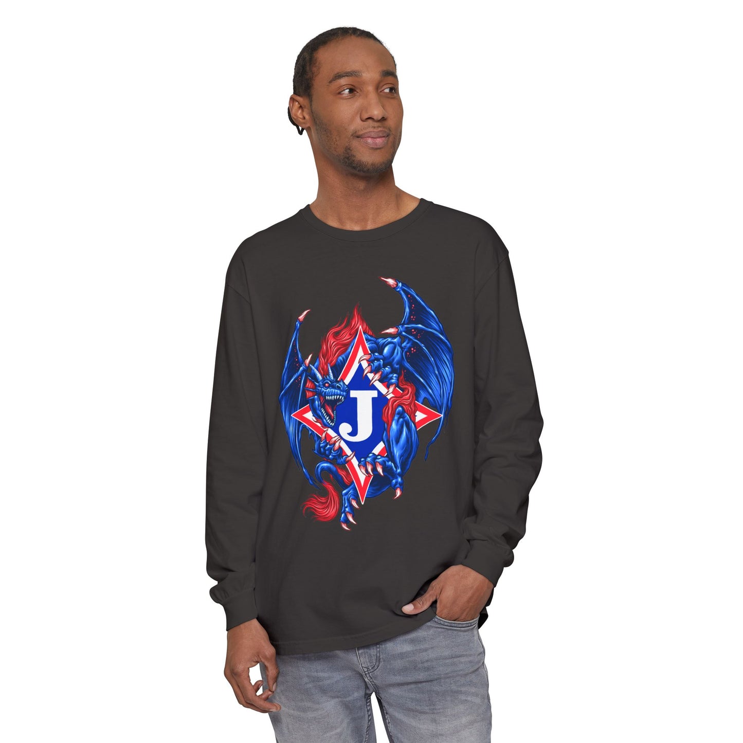 Exclusive Dragon J Long Sleeve Tee (Comfort Colors)
