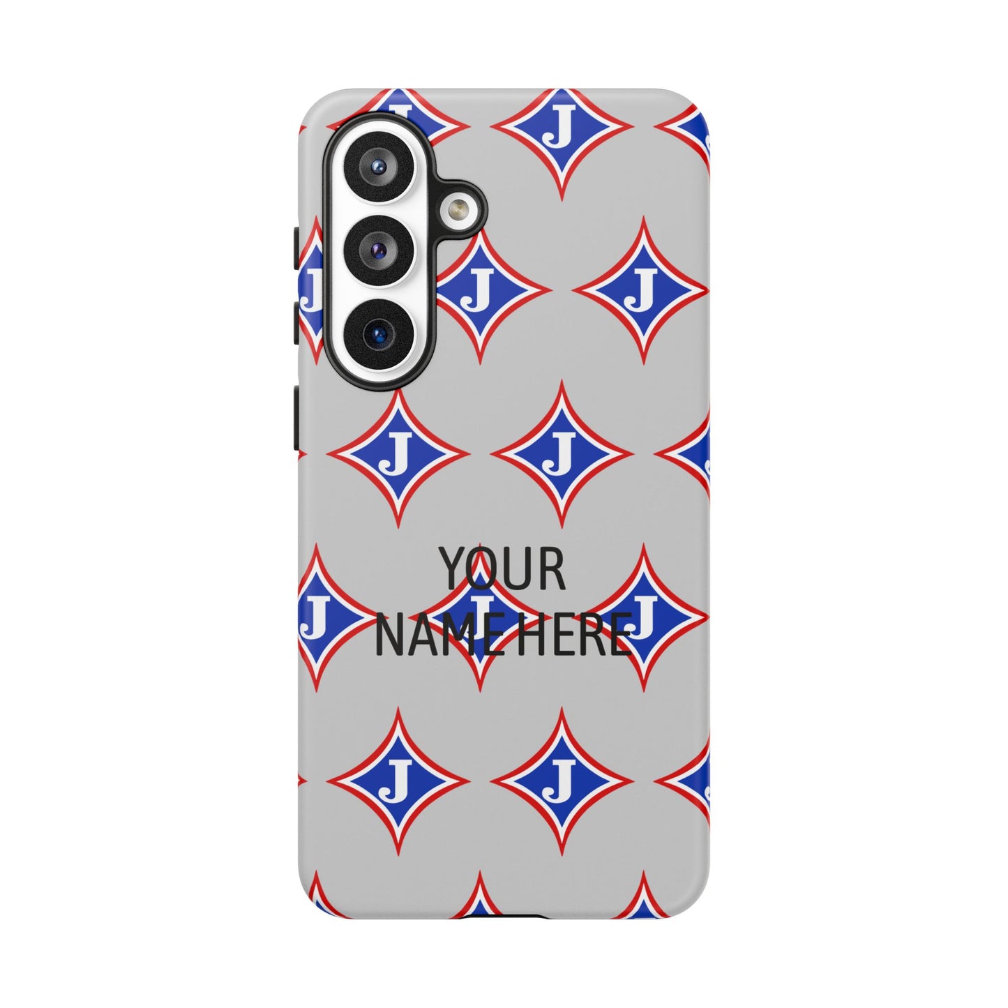 Jefferson J Diamond Personalized Tough Phone Case (Add Your Name)