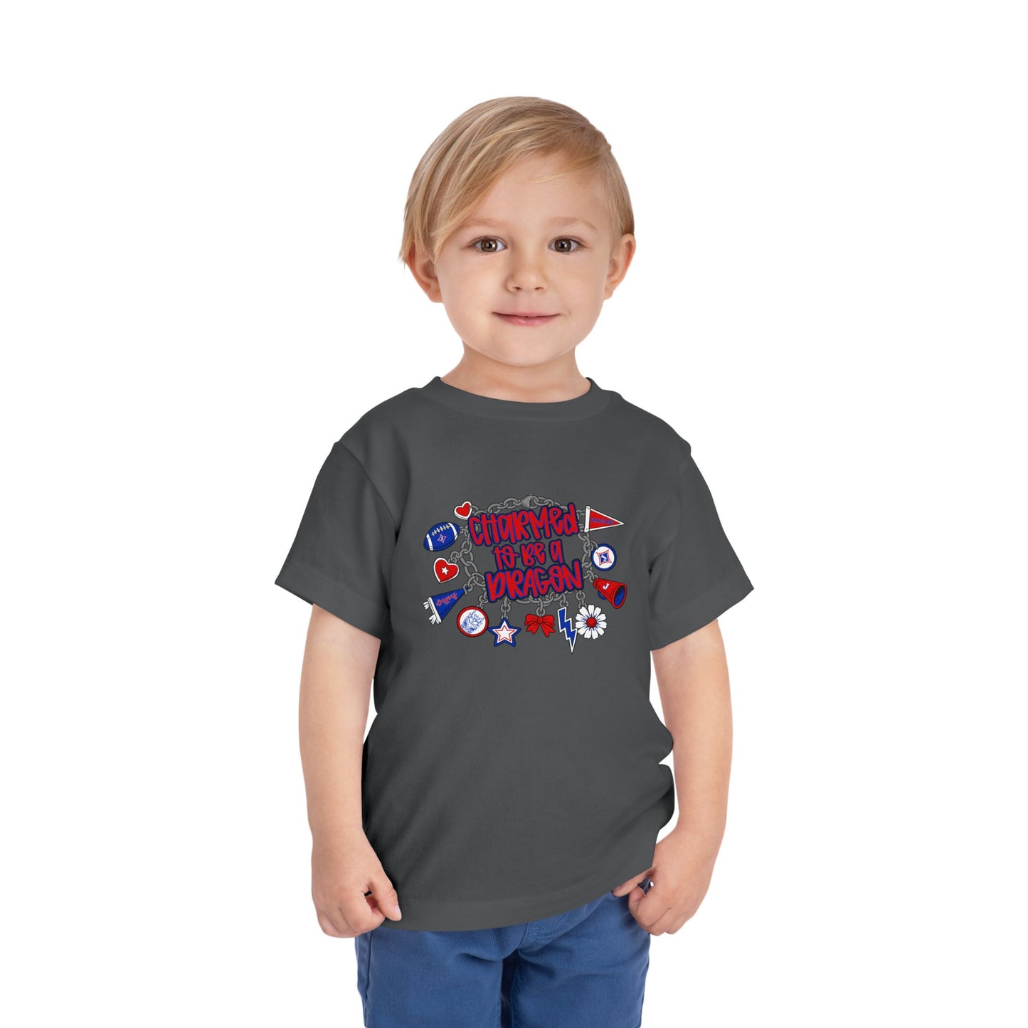 Charmed To Be A Dragon Toddler Short Sleeve Tee