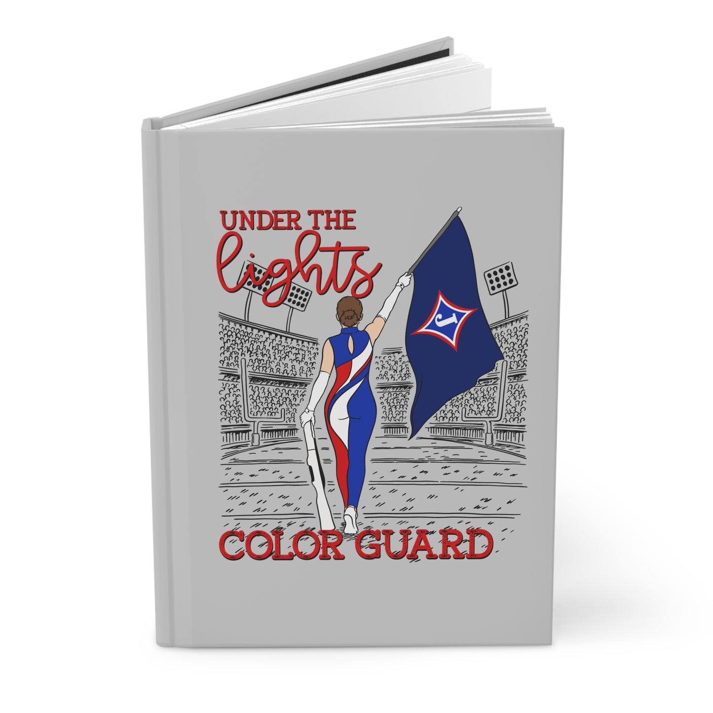 Under The Lights Color Guard Hardcover Journal