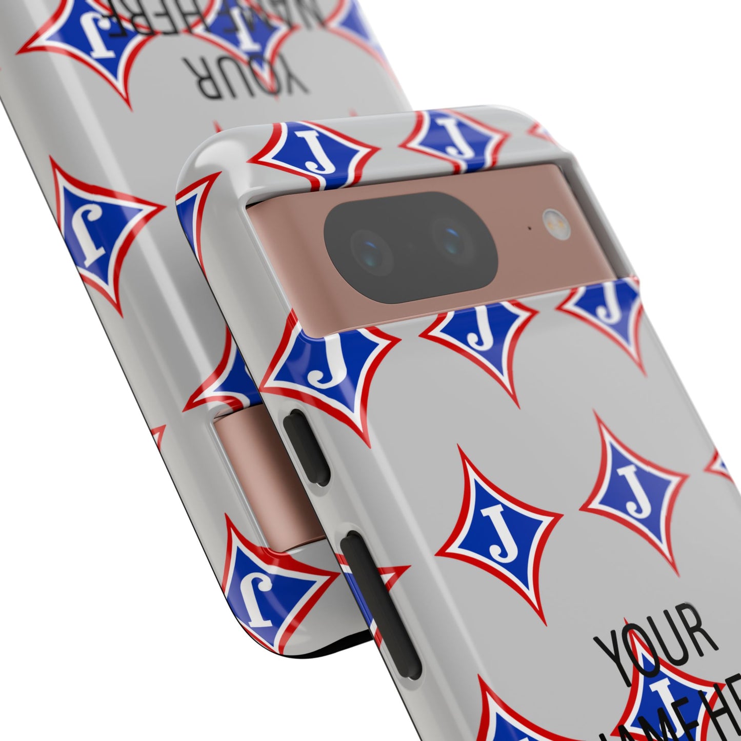Jefferson J Diamond Personalized Tough Phone Case (Add Your Name)