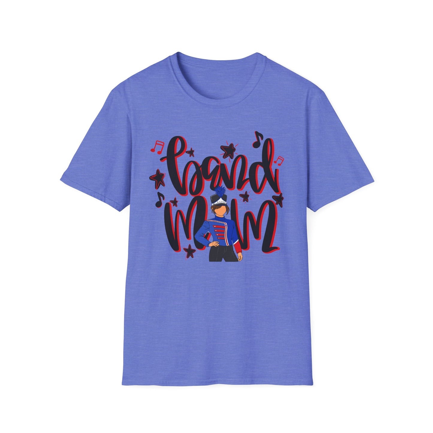 Band Mom Red Girl Short Sleeve Tee (Gildan)