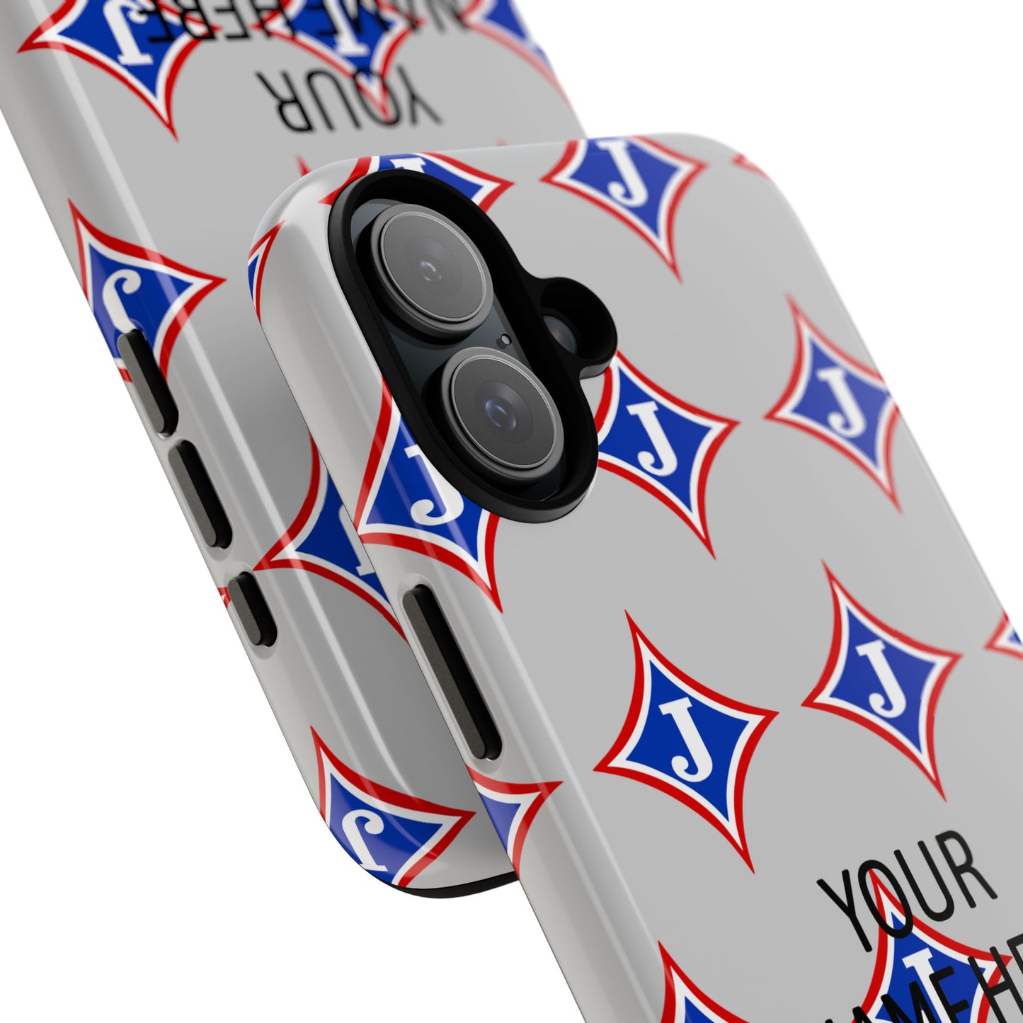 Jefferson J Diamond Personalized Tough Phone Case (Add Your Name)