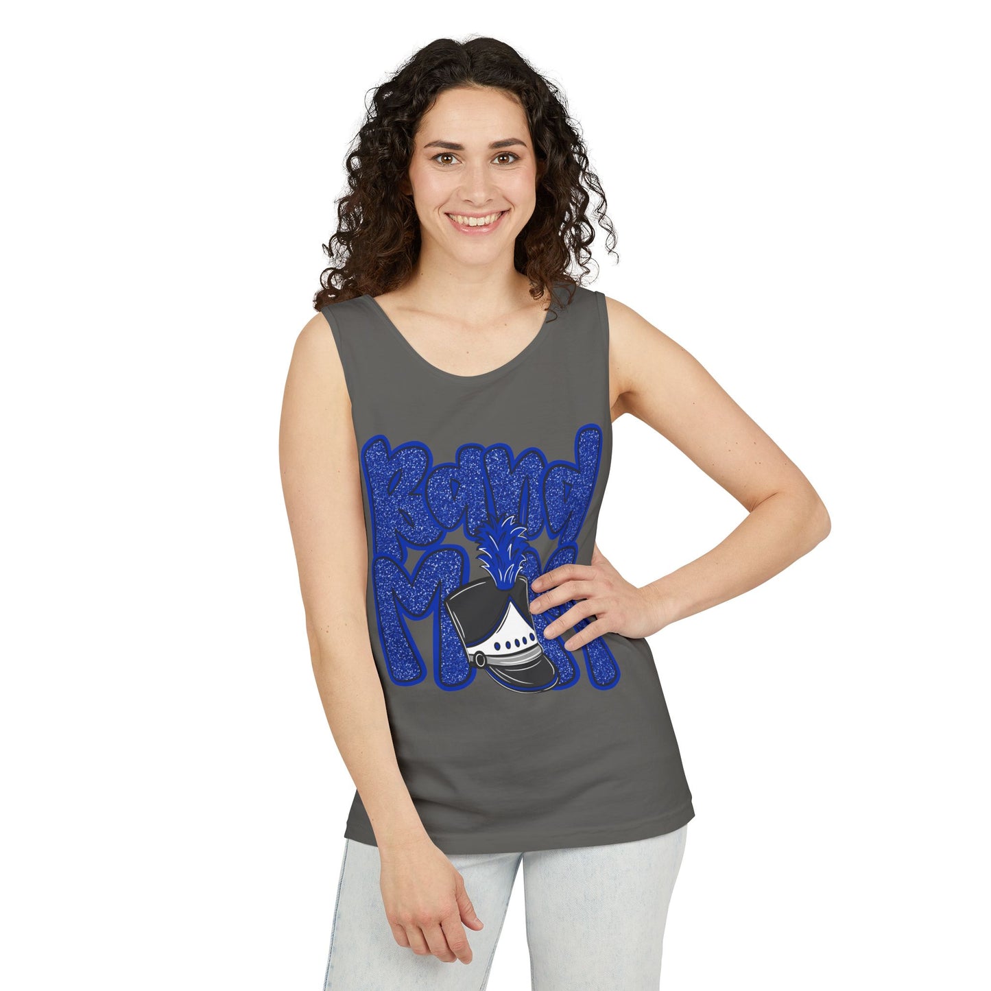 Band Mom Hat UnisexTank Top (Comfort Colors)