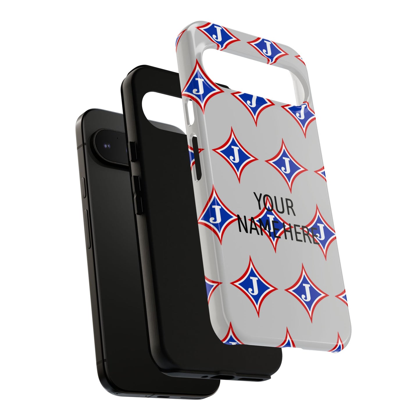 Jefferson J Diamond Personalized Tough Phone Case (Add Your Name)
