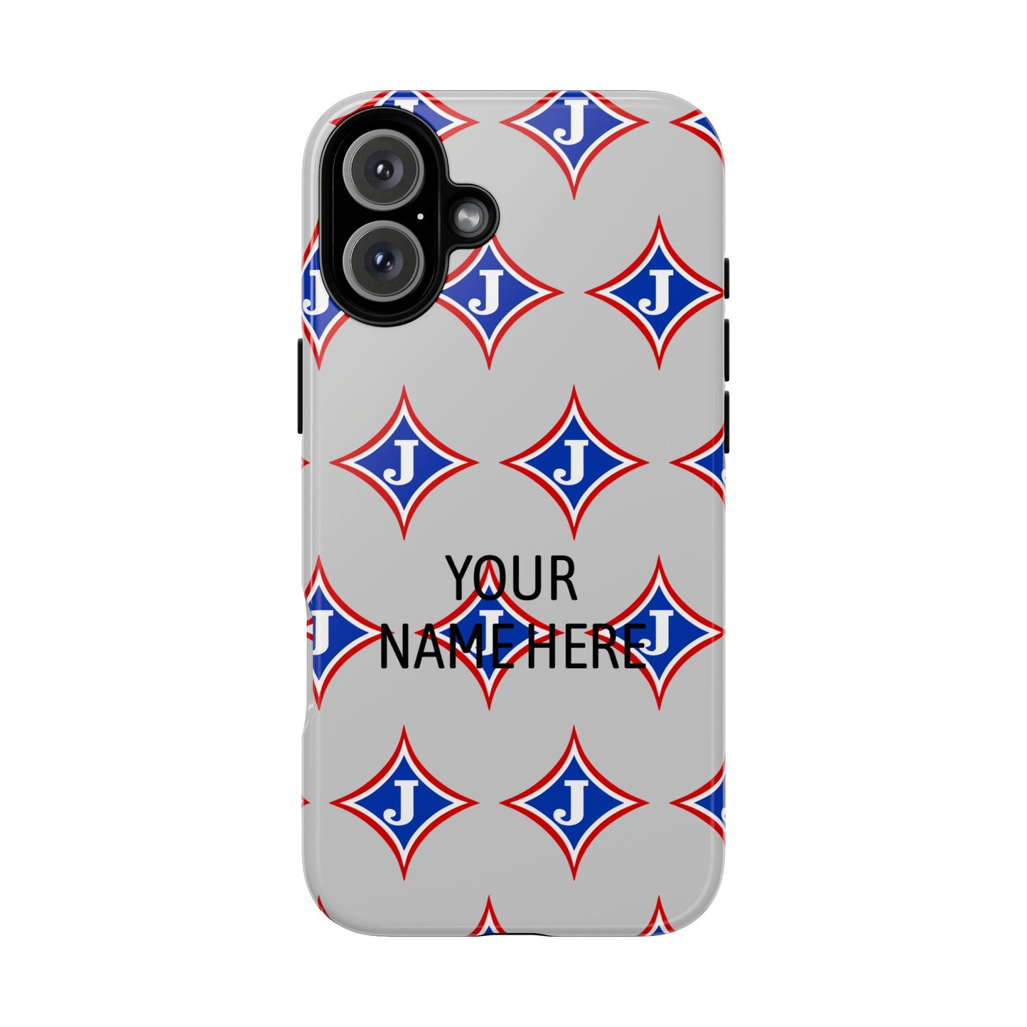 Jefferson J Diamond Personalized Tough Phone Case (Add Your Name)