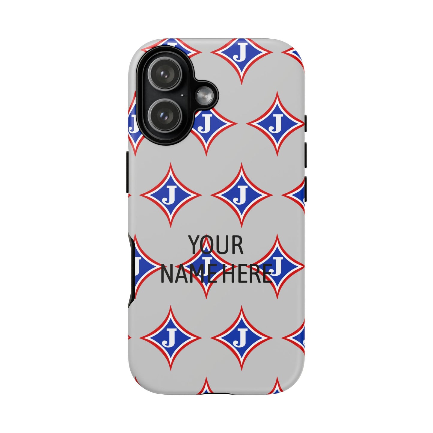 Jefferson J Diamond Personalized Tough Phone Case (Add Your Name)
