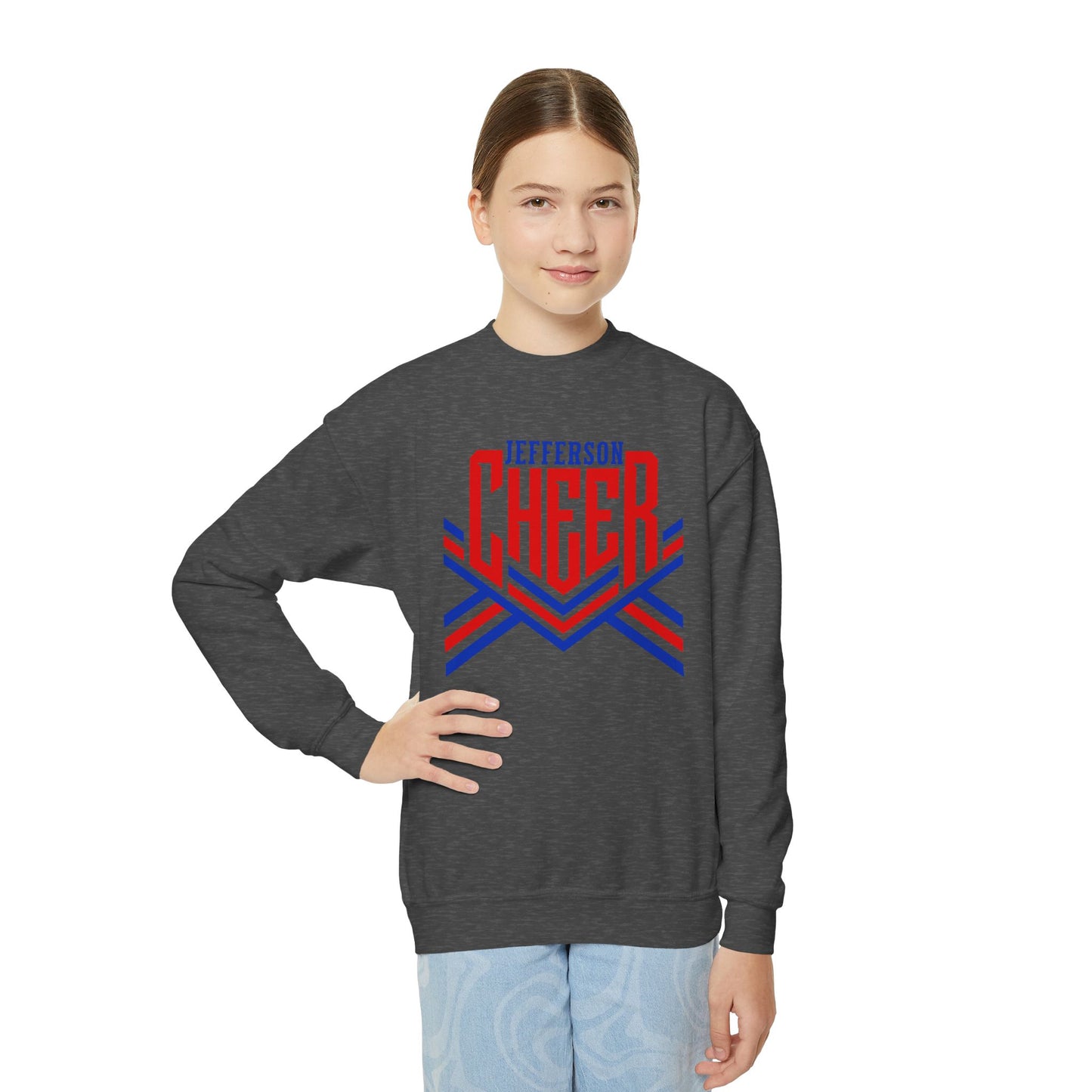 Jefferson Cheer Youth Crewneck Sweatshirt