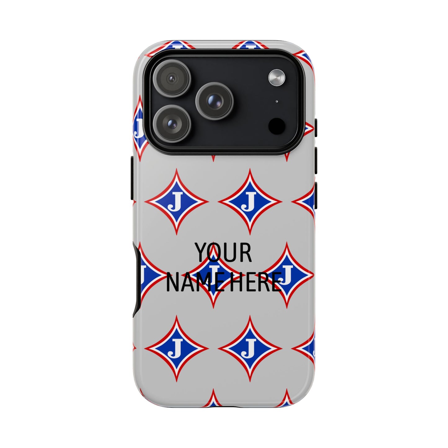 Jefferson J Diamond Personalized Tough Phone Case (Add Your Name)