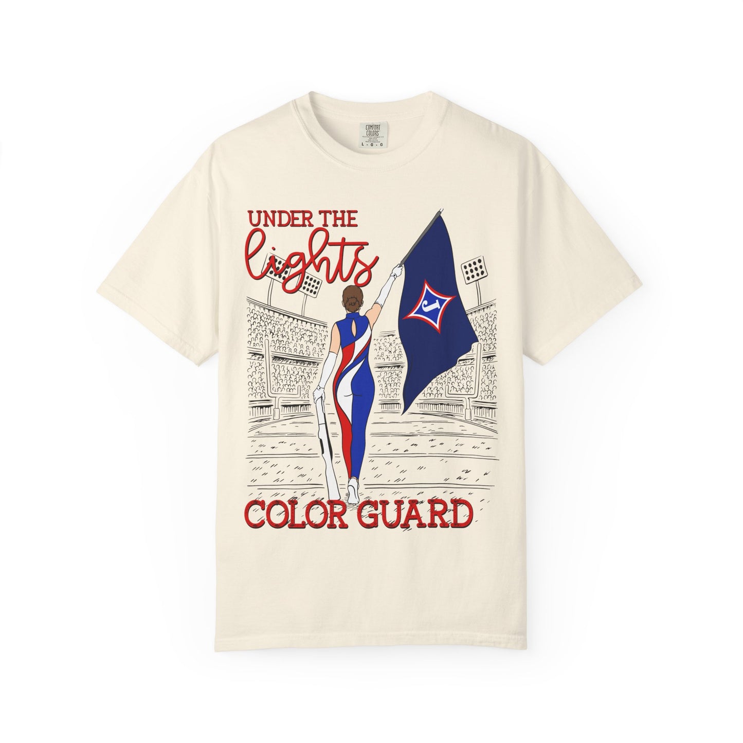 Under The Lights Color Guard Comfort Colors Short Sleeve Tee