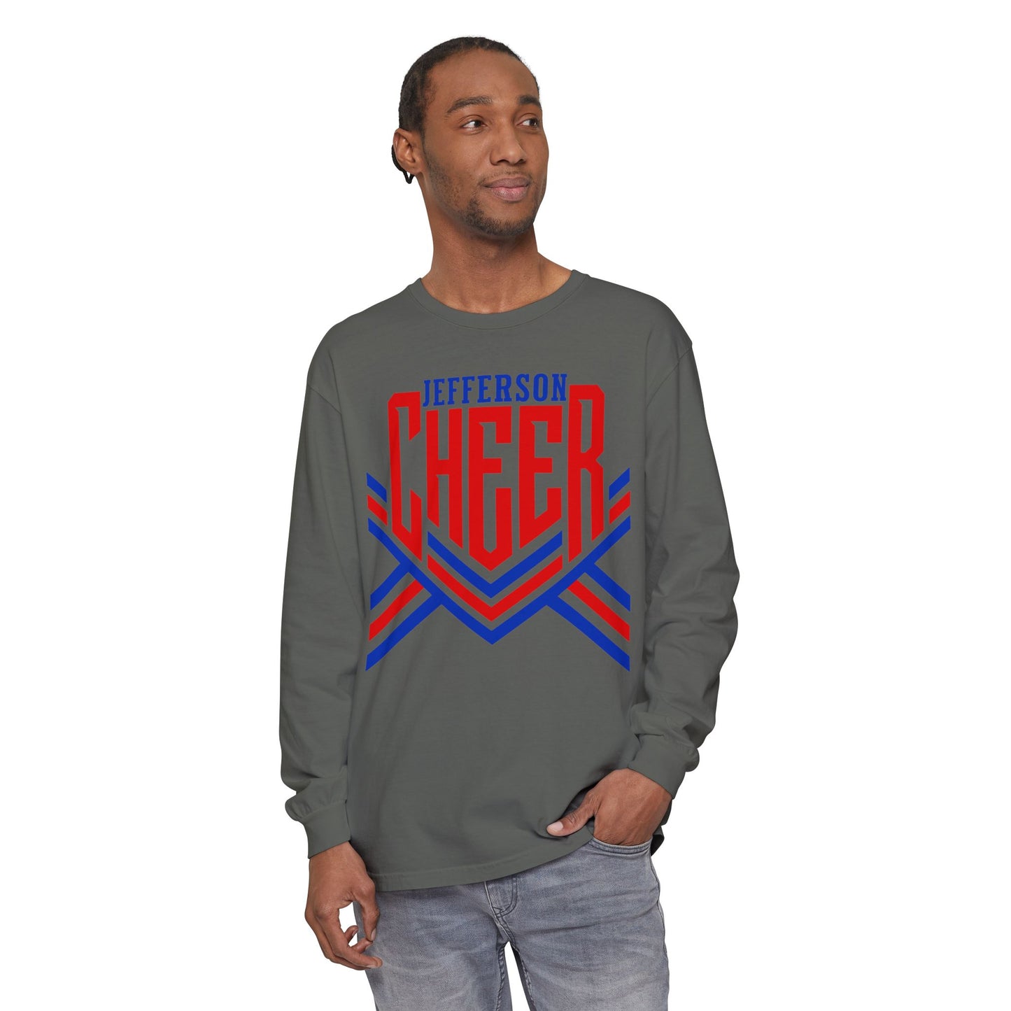 Jefferson Cheer Long Sleeve Tee (Comfort Colors)