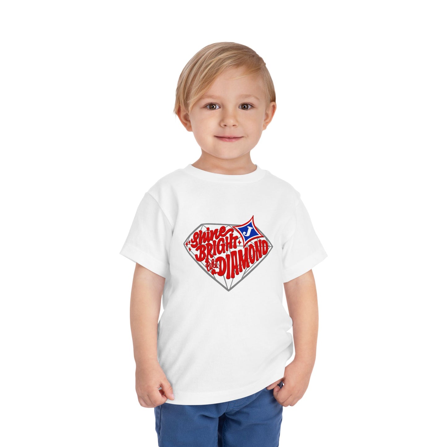 Shine Bright Like A Diamond Toddler Short Sleeve Tee