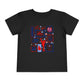 Cheer Icon Grid Toddler Short Sleeve Tee
