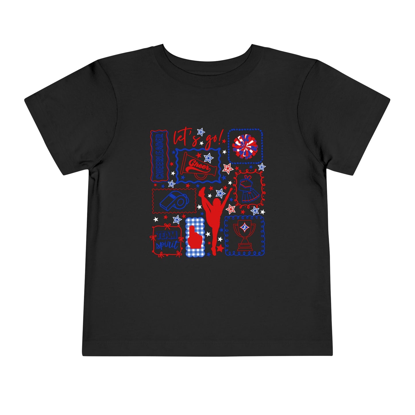 Cheer Icon Grid Toddler Short Sleeve Tee