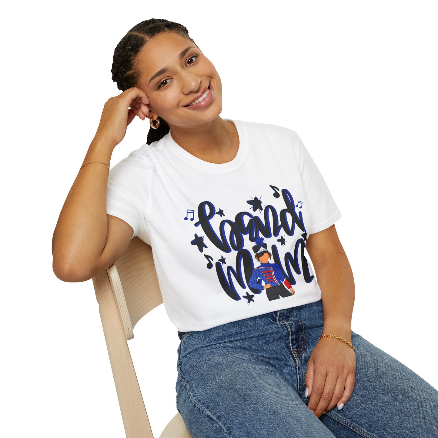 Band Mom Blue Girl Short Sleeve Tee (Gildan)