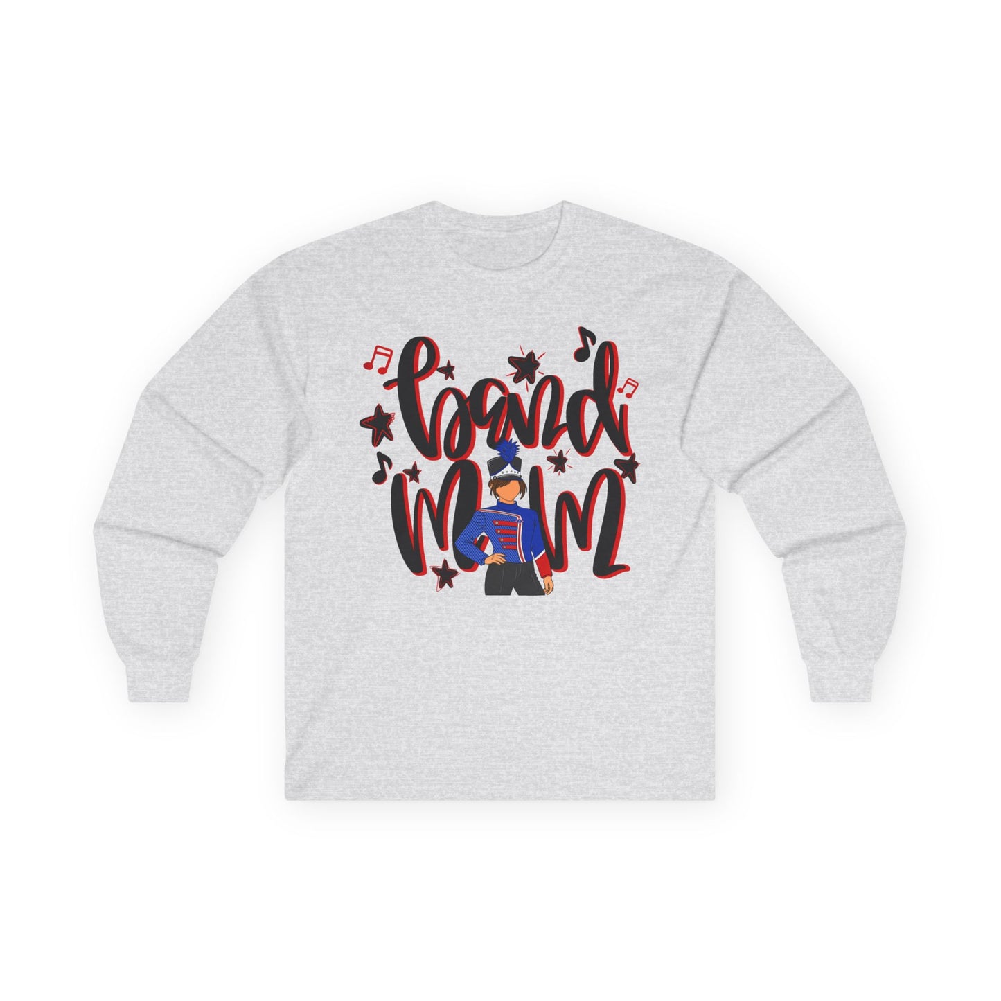 Band Mom Red Girl Long Sleeve Tee (Gildan)