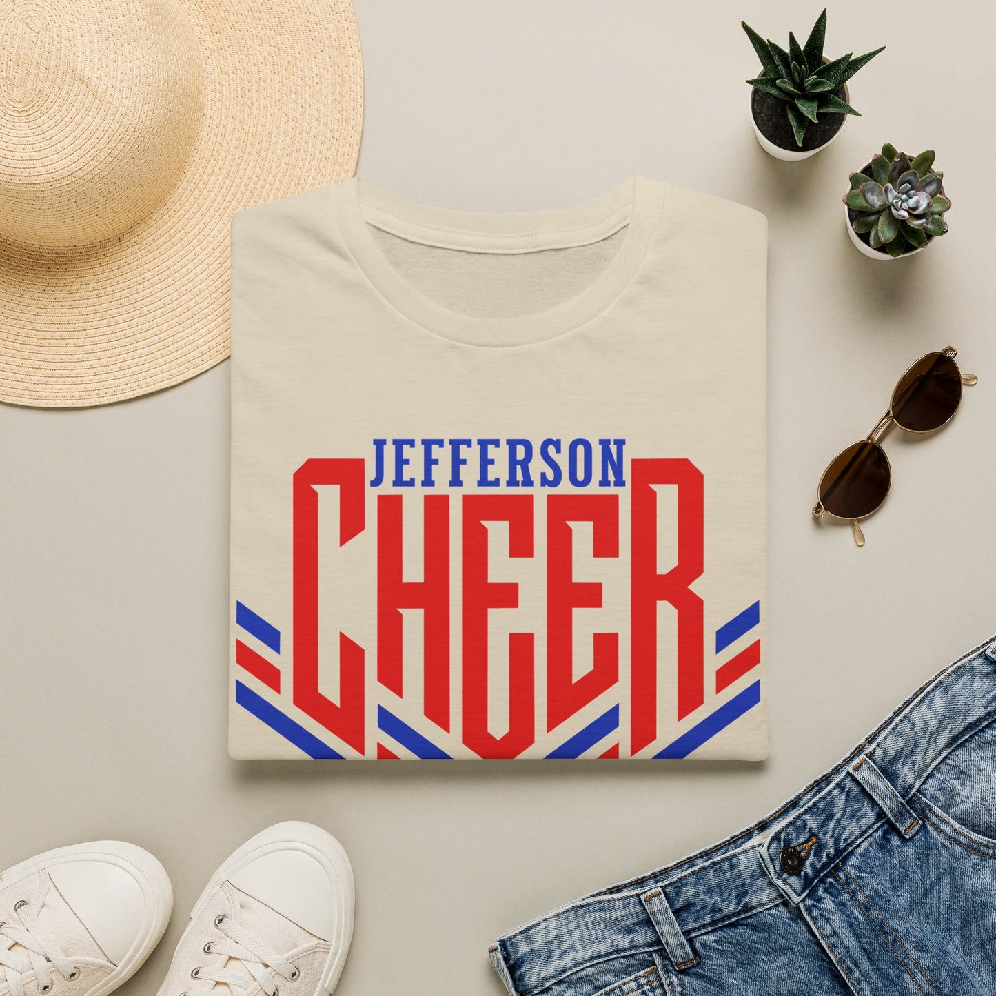 Jefferson Cheer Short Sleeve Tee (Gildan)