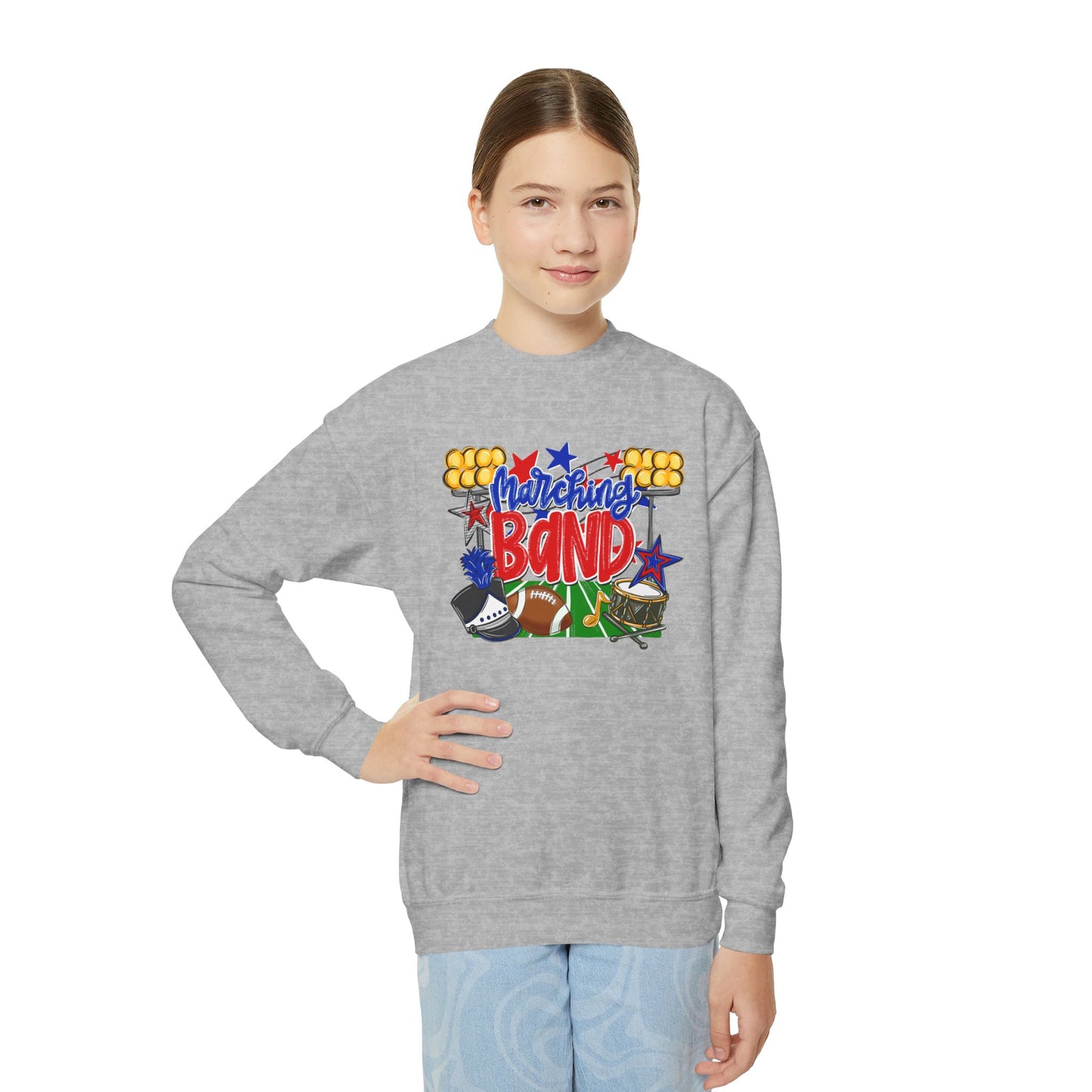 Marching Band Youth Crewneck Sweatshirt