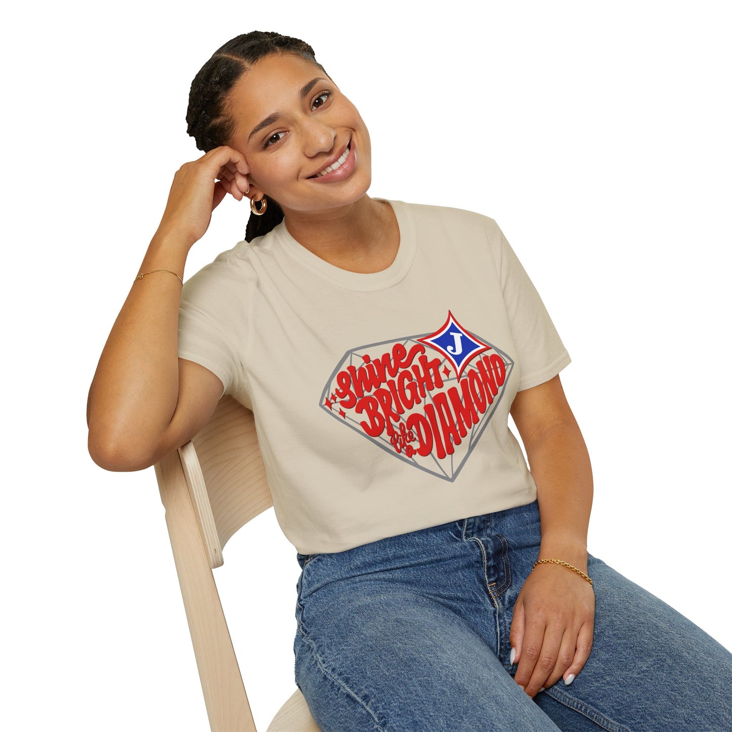 Shine Bright Like A Diamond Short Sleeve Tee (Gildan)