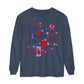Cheer Icon Grid Long Sleeve Tee (Comfort Colors)