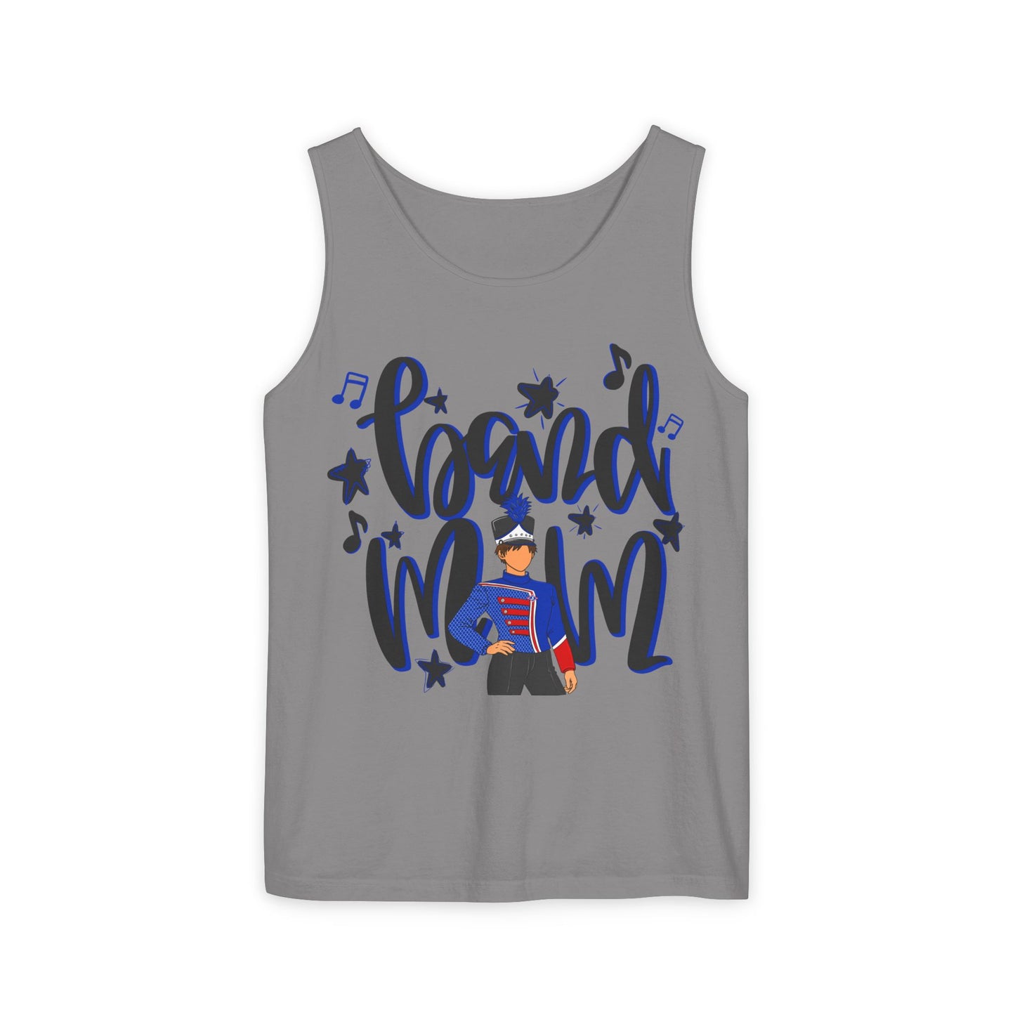 Band Mom Blue Boy UnisexTank Top (Comfort Colors)