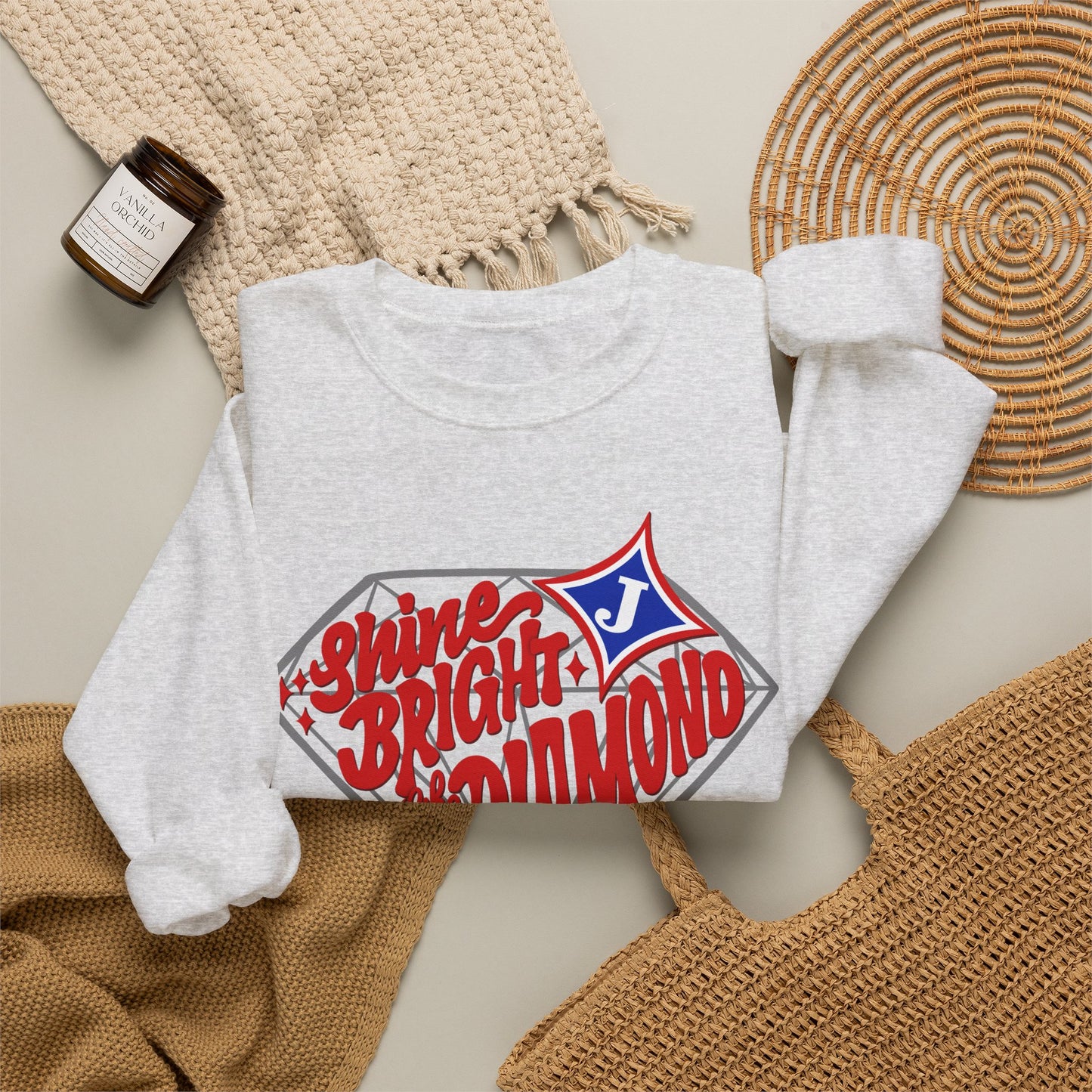 Shine Bright Like A Diamond Sweatshirt (Gildan)