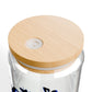 Band Mom Blue Boy Sipper Glass — 16oz Reusable Tumbler with Bamboo Lid