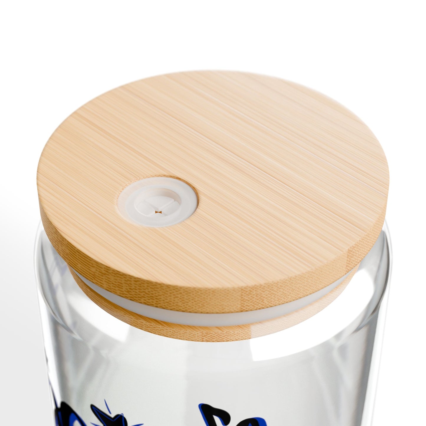 Band Mom Blue Boy Sipper Glass — 16oz Reusable Tumbler with Bamboo Lid