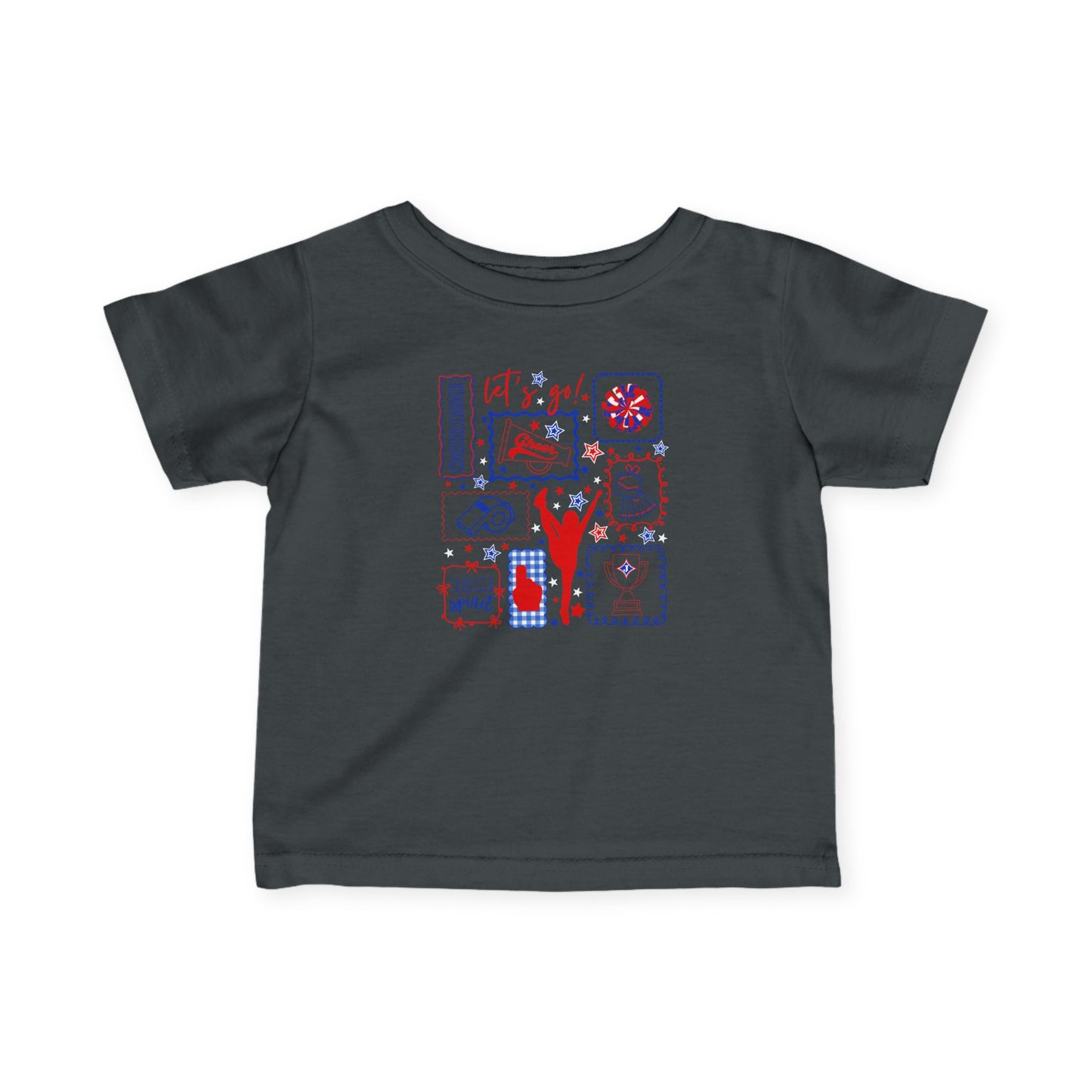Cheer Icon Grid Short Sleeve Infant Tee