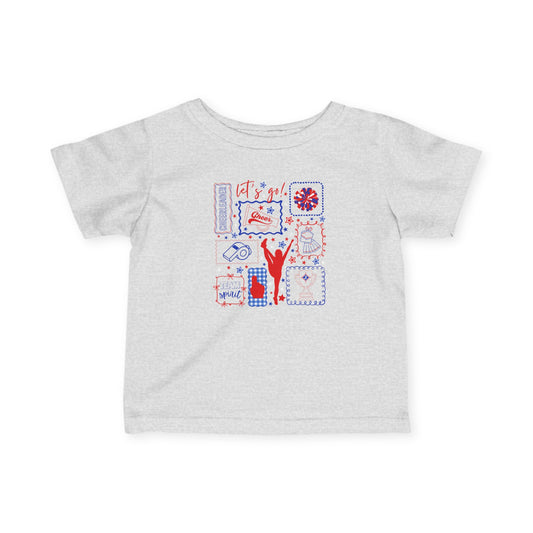 Cheer Icon Grid Short Sleeve Infant Tee